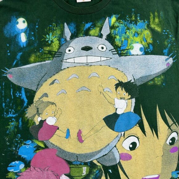 Backstock Co Studio Ghibli Fan Art T-Shirt Men’s XL Anime AOP Rap Tee Bootleg - Picture 8 of 16